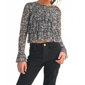 NEW HEART AND ARROW floral long sleeve in lilac ditsy
